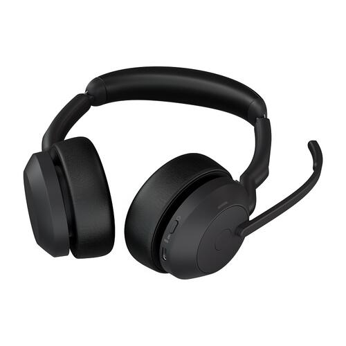 Evolve2 Jabra Evolve2 55 Stereo Wireless (Bluetooth) Headset, UC, USB-A with Charging Stand