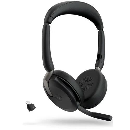 Jabra Evolve2 65 Flex Stereo Wireless (Bluetooth) Headset, MS, USB Type-C