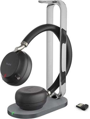 Yealink BH76-TEAMS-BLACK-USB-A Wireless Stereo Headset with USB-A Bluetooth Dongle