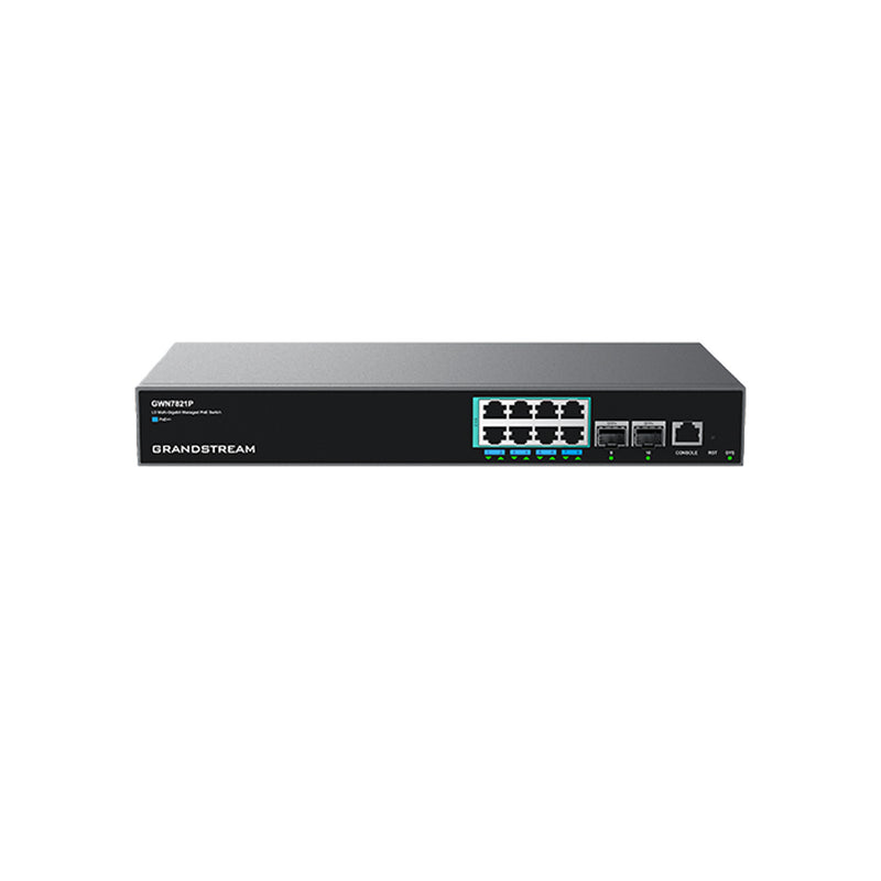 Grandstream GWN7821P L3 PoE Switch 8x2.5GigE 2x10g