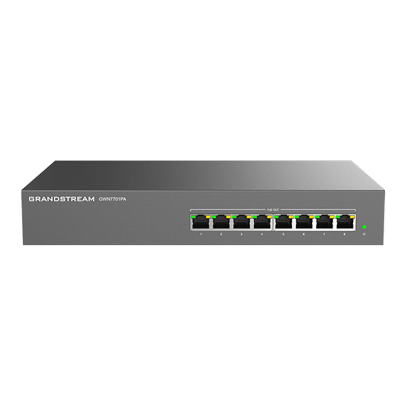 Grandstream GWN7701PA Unmanaged Network Switch, 8 x GigE (8 x PoE)