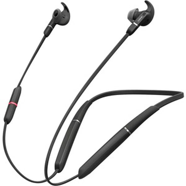 Jabra Evolve 65e MS Bluetooth In Ear Wireless Stereo Headset with Noise Cancelling & Link 370 - Optimised for Microsoft Business Applications