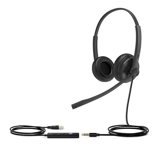 Yealink UH34-SE-DUAL-TEAMS USB (Wired) Stereo Headset, UC and MS Teams, USB-A 2.0, 3.5mm jack