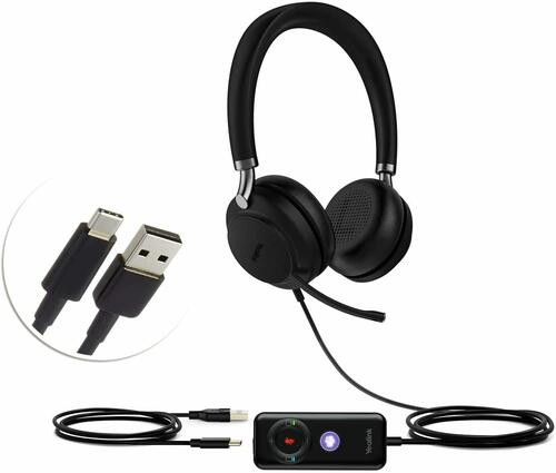 Yealink TEAMS-UH38-D USB (wired), Bluetooth (wireless) Stereo Headset, Busy Light