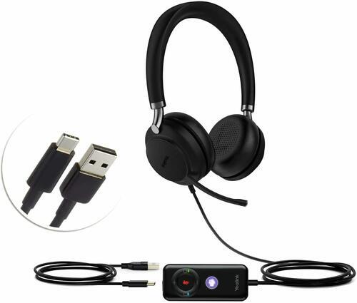 Yealink UH38-DUAL-TEAMS-BAT USB (wired), Bluetooth (wireless) Stereo Headset, Busy Light, Battery