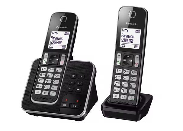 Panasonic KX-TGD322NZB Twin Handset Cordless Phone