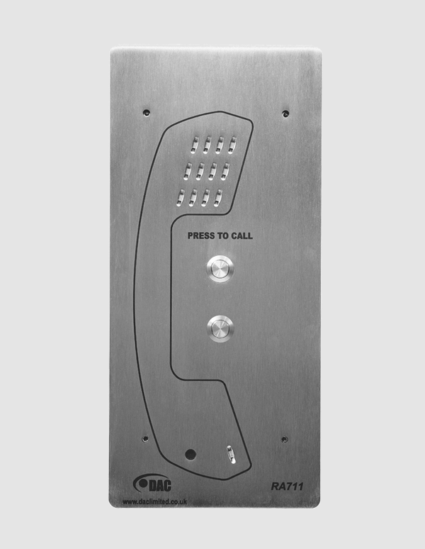 DAC RA711 – 2B Vandal Resistant Telephone (Two button autodial version)