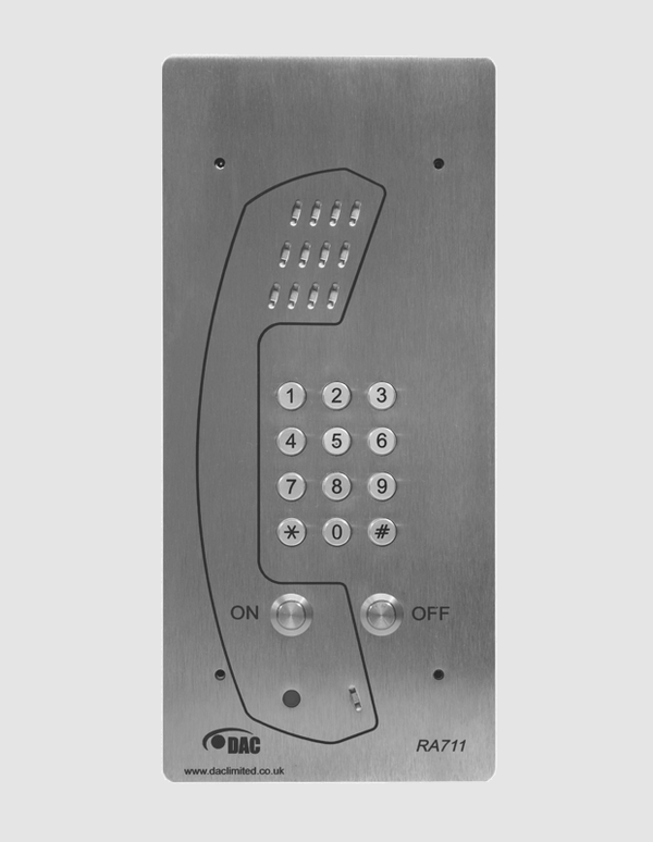 DAC RA711-FK-GSM Vandal Resistant Telephone(Full keypad version)