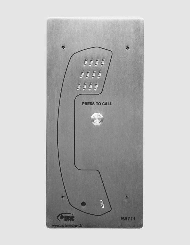 DAC RA711 – SB Vandal Resistant Telephone (single button autodial version)