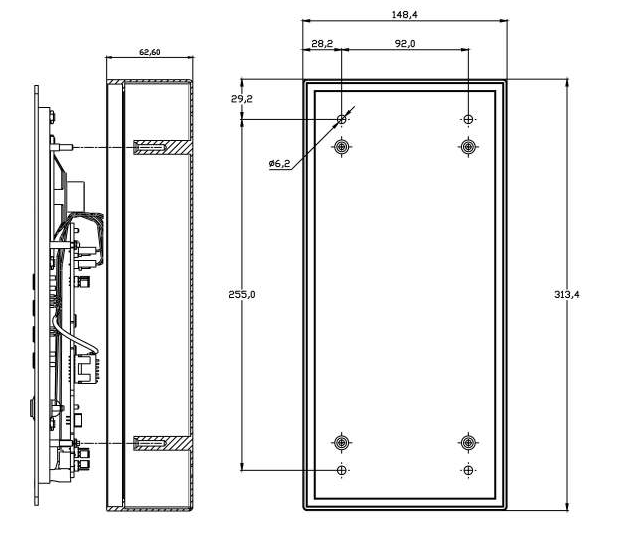 DAC RA711 Vandal Resistant Telephone