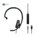EPOS | Sennheiser ADAPT 135T USB II Monaural Headset - MS Teams & 3.5mm