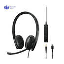 EPOS | Sennheiser ADAPT SC 165T USB-C II Stereo Headset - MS Teams & 3.5mm