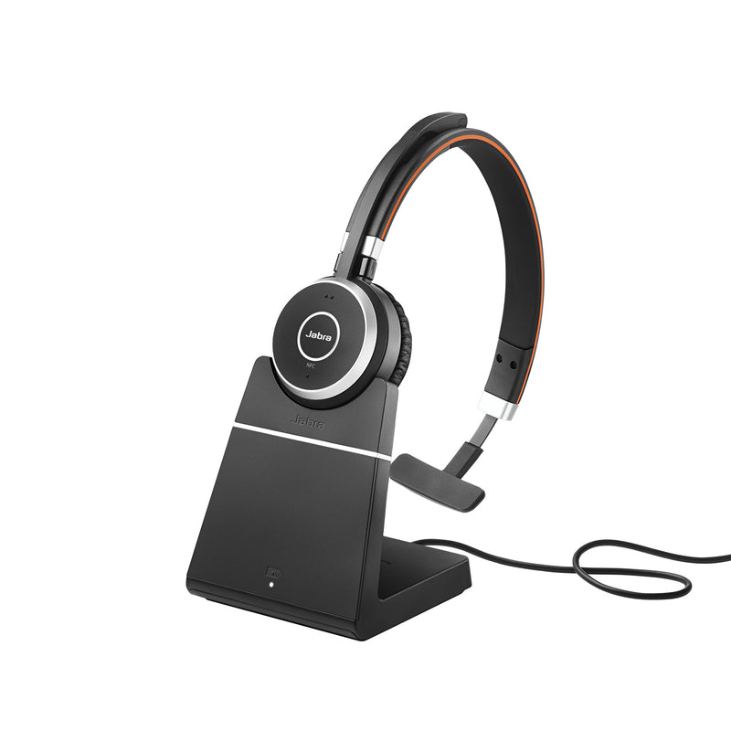 Jabra Evolve 65 UC Mono Bluetooth Headset + Charge Stand