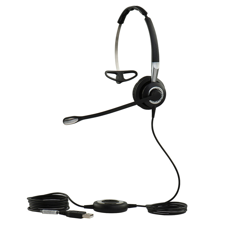 Jabra Biz 2400 Cuffie Mono Con Cancellazione Rumore, Ottimizzate Per Skype For Business