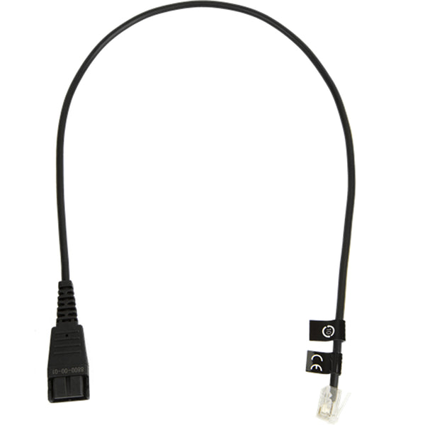 Jabra QD Cord - Straight - Modular Plug - 0.5m
