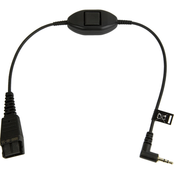 Jabra Headset Audio Cable Adapter, Phone Cable QD to 2.5mm