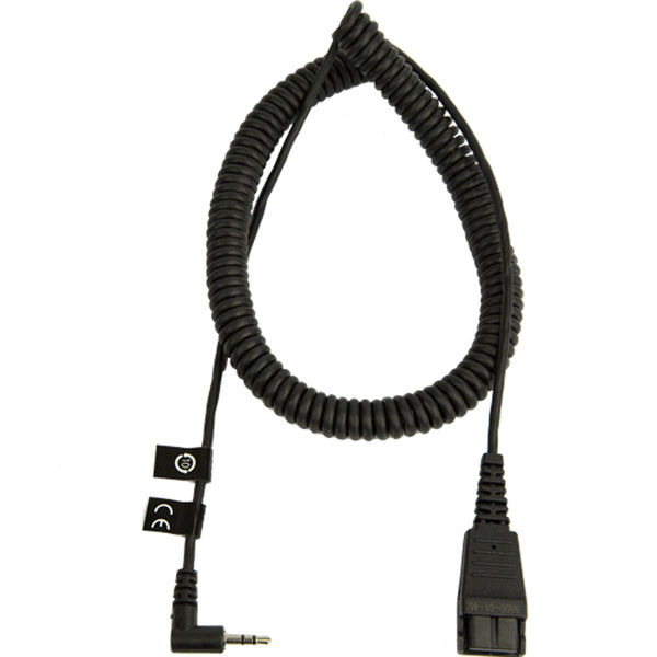 Jabra QD to 2.5 mm Jack coiled cord, 2m