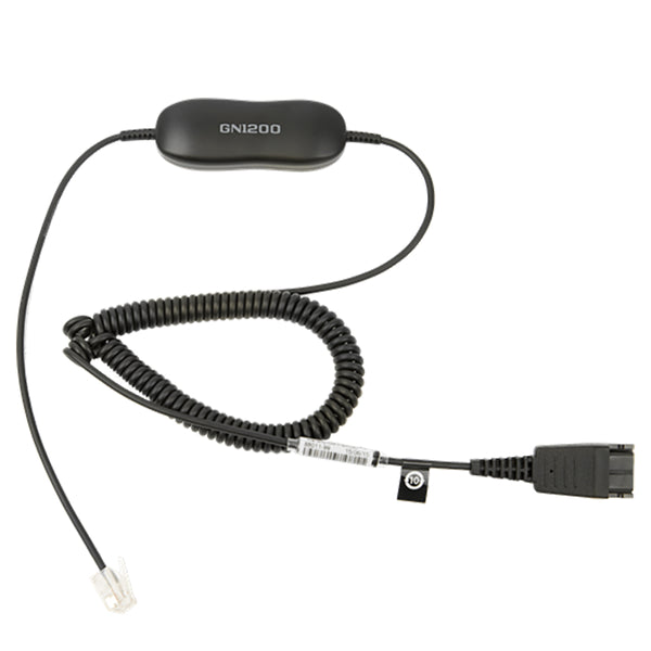 Jabra GN1200 SmartCord for RJ-9 connections (coiled cable)
