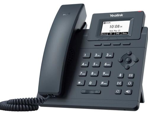 Yealink SIP-T30P IP Phone, Dual Ethernet, 132x64 LCD Screen, PoE