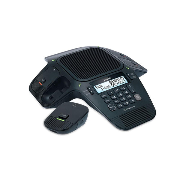 VTech VCS702A ErisStation® Conference Phone with 1x Fixed Microphone and 2x DECT Wireless Mics